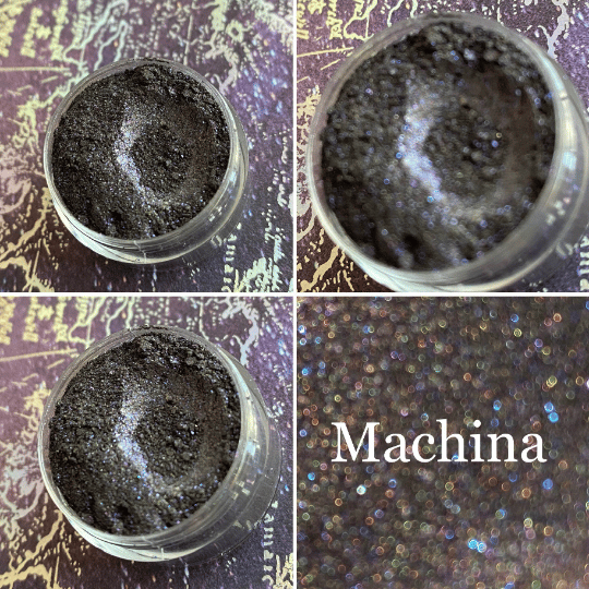 Image of Machina - Dark Silver Black Shimmer Eyeshadow Vegan