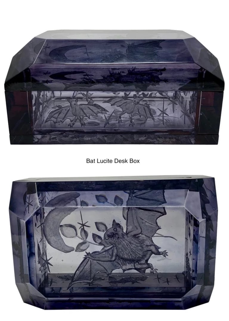 Image of Lucite Desk Boxes - 4 designs 