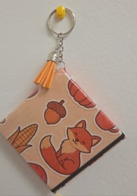 Image 1 of Autumn Note Cover with Keychain