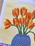 Tulips Still Life Collage – Risograph print Image 5