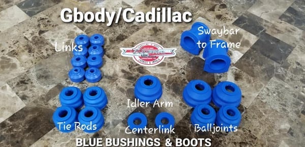 Image of GBODY / CADILLAC  BLUE BUSHING & BOOTS