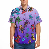 Image 4 of Rays Of Violet Hawaiian Shirt