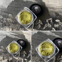 Image 1 of Lucrezia - Shimmering Golden Green Eyeshadow - Amore E Morte Collection - Vegan Makeup Goth Gothic L