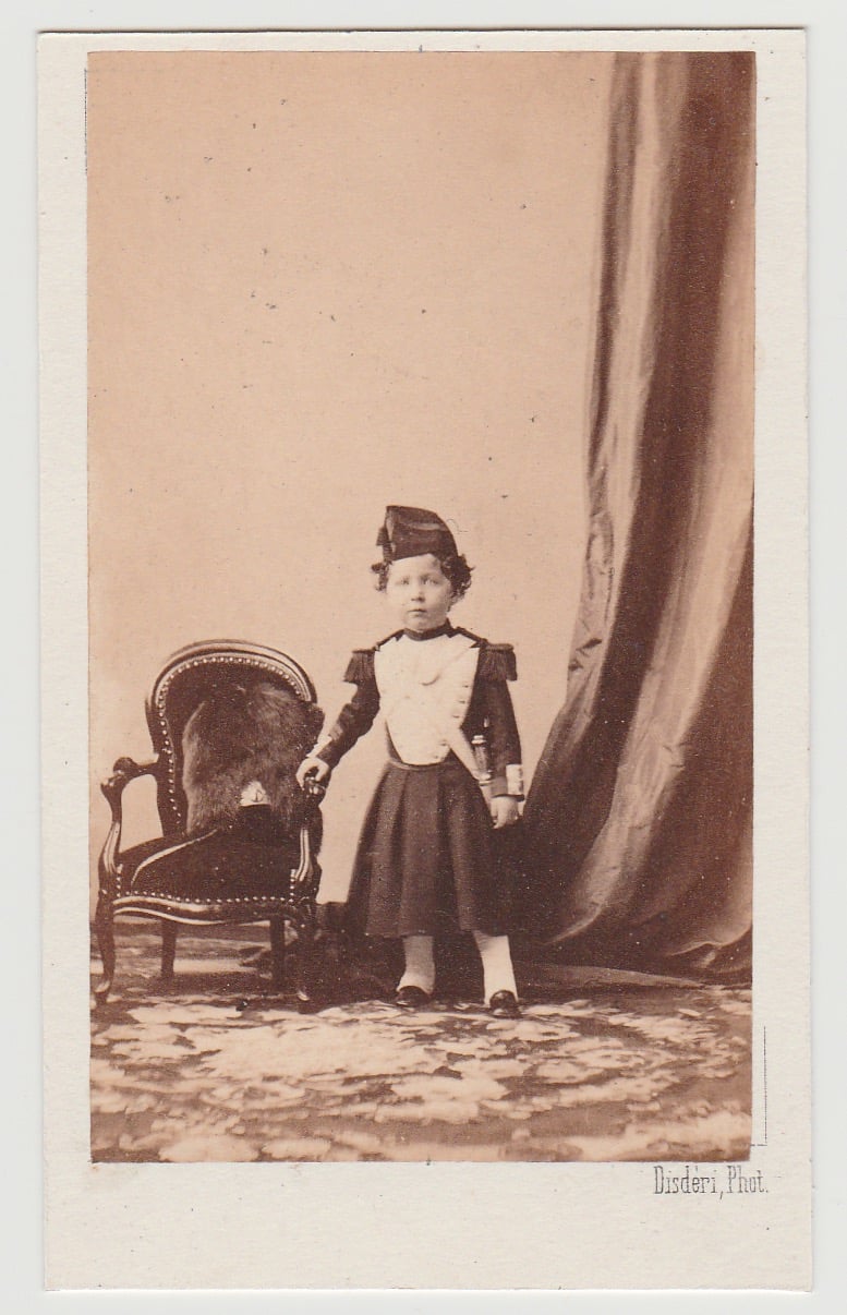 Image of A.A.E. Disdéri: Prince Impérial as Garde Impériale, ca. 1860