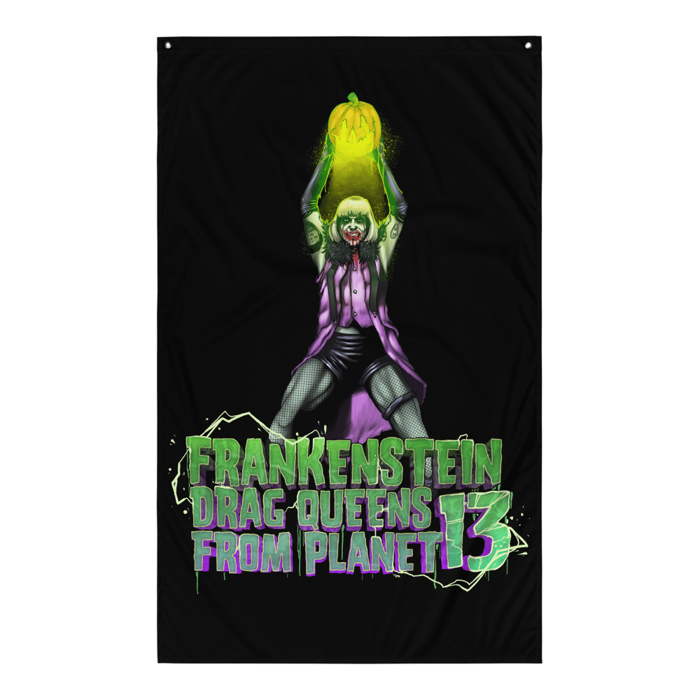 FRANKENSTEIN DRAG QUEENS - MR MOTHERF**KER - WALL FLAG