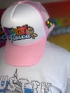 Pink + White 2 Tone Mexotic Fresca Trucker Hat