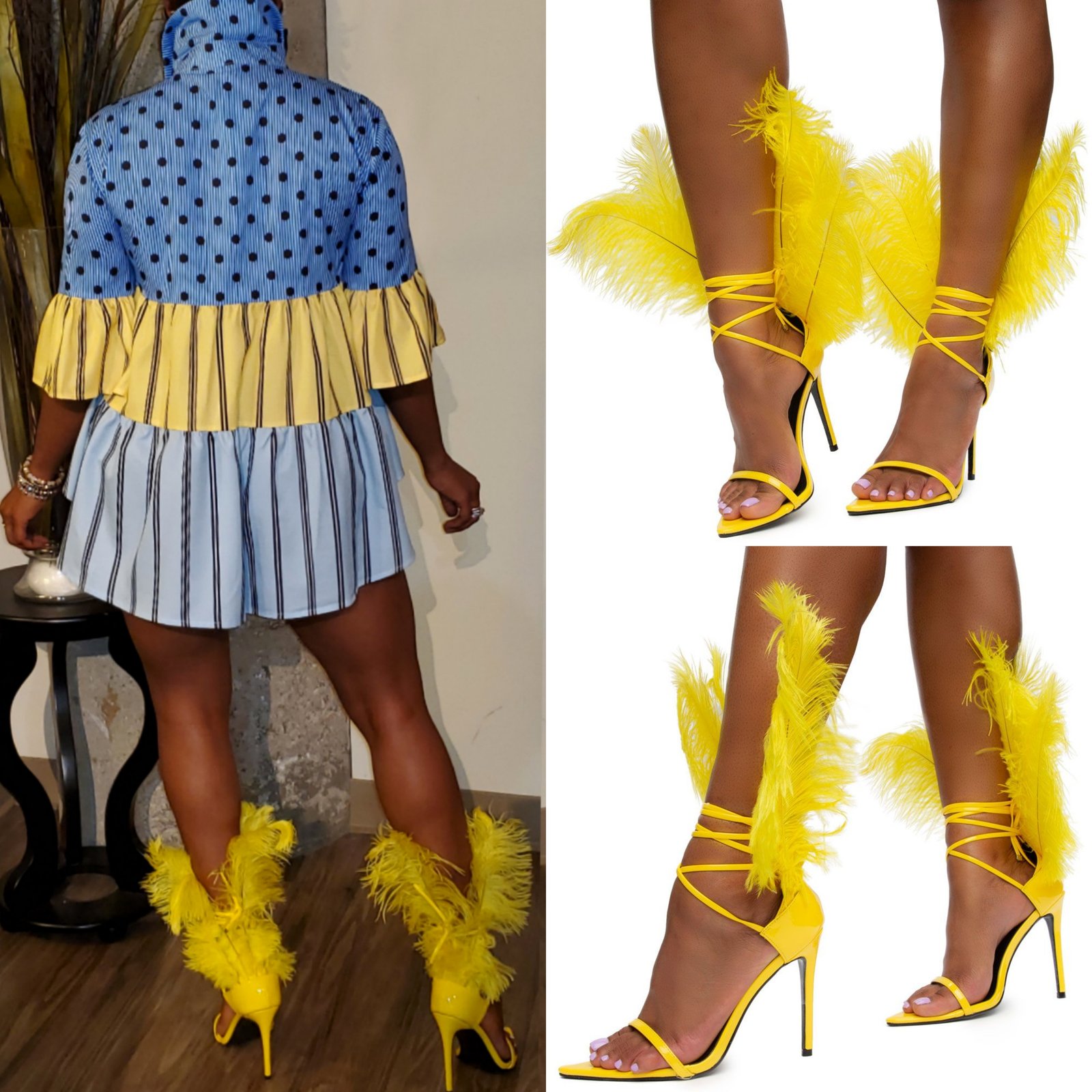 Slingback Pastel yellow – GENA Adjustable Heels