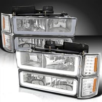 Image 1 of 94-98 C/K SILVERADO HEADLIGHTS WITH LED 