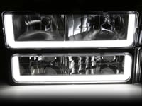 Image 2 of 94-98 SILVERADO OR SIERRA HEADLIGHTS WITH LED