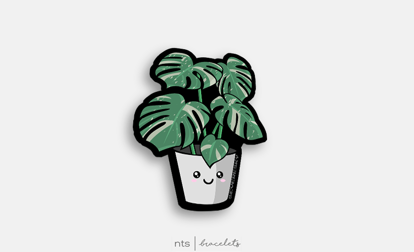 Image of NTS x SEVERESKY KAWAII Monstera Albo Sticker