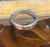 Simple Argentium Silver Crosshatch Band-10 gauge (#1185)