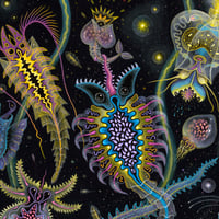 Image 2 of CRYSTALLINE LIFEFORMS v1 •  Original Framed Painting 