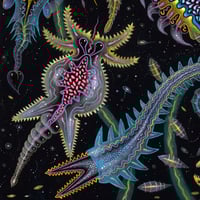 Image 4 of CRYSTALLINE LIFEFORMS v1 •  Original Framed Painting 