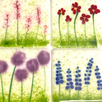 Image 1 of Flower Garden Coasters Set
