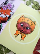 Image 3 of 3x postcards: colour animals set