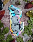 Image 1 of Headless rabbit holo sticker