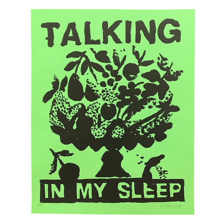 Image of "Talking in My Sleep" Screen Print by B. Thom Stevenson