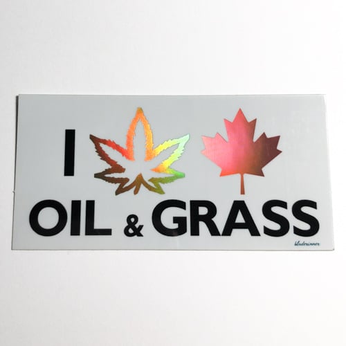 Oil & Grass Sticker