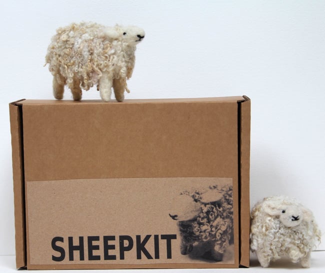 Needle felt a sheep kit
