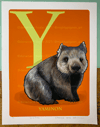 SALE: Y is for YAMINON 8.5x11 print/ slightly damaged 