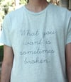 Shirt - What you want is sometimes broken