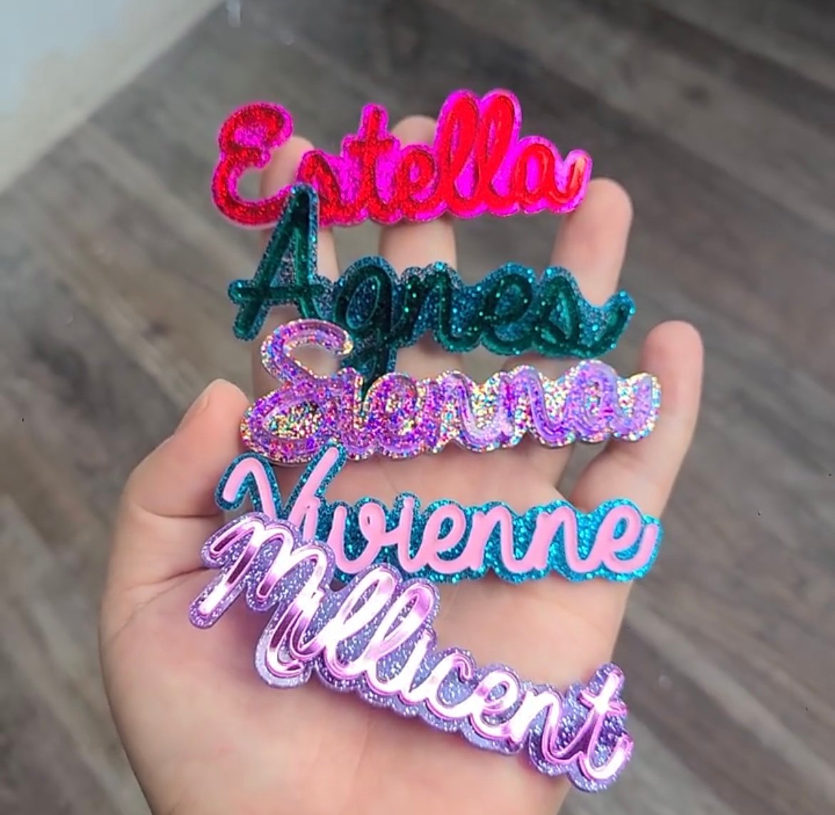 Custom Acrylic Hair Pins The Online Pop Up