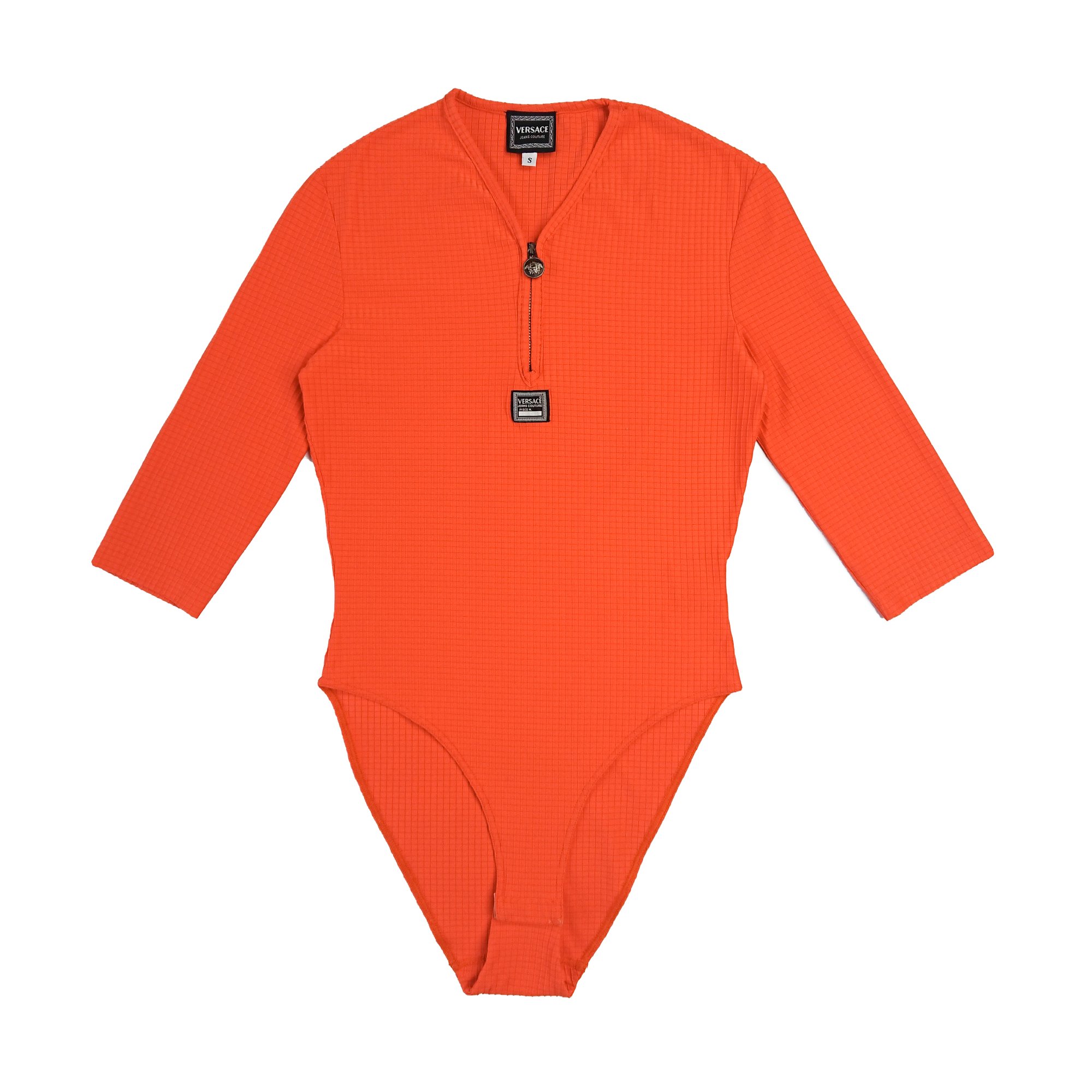 Image of Versace Jeans Couture Orange Bodysuit
