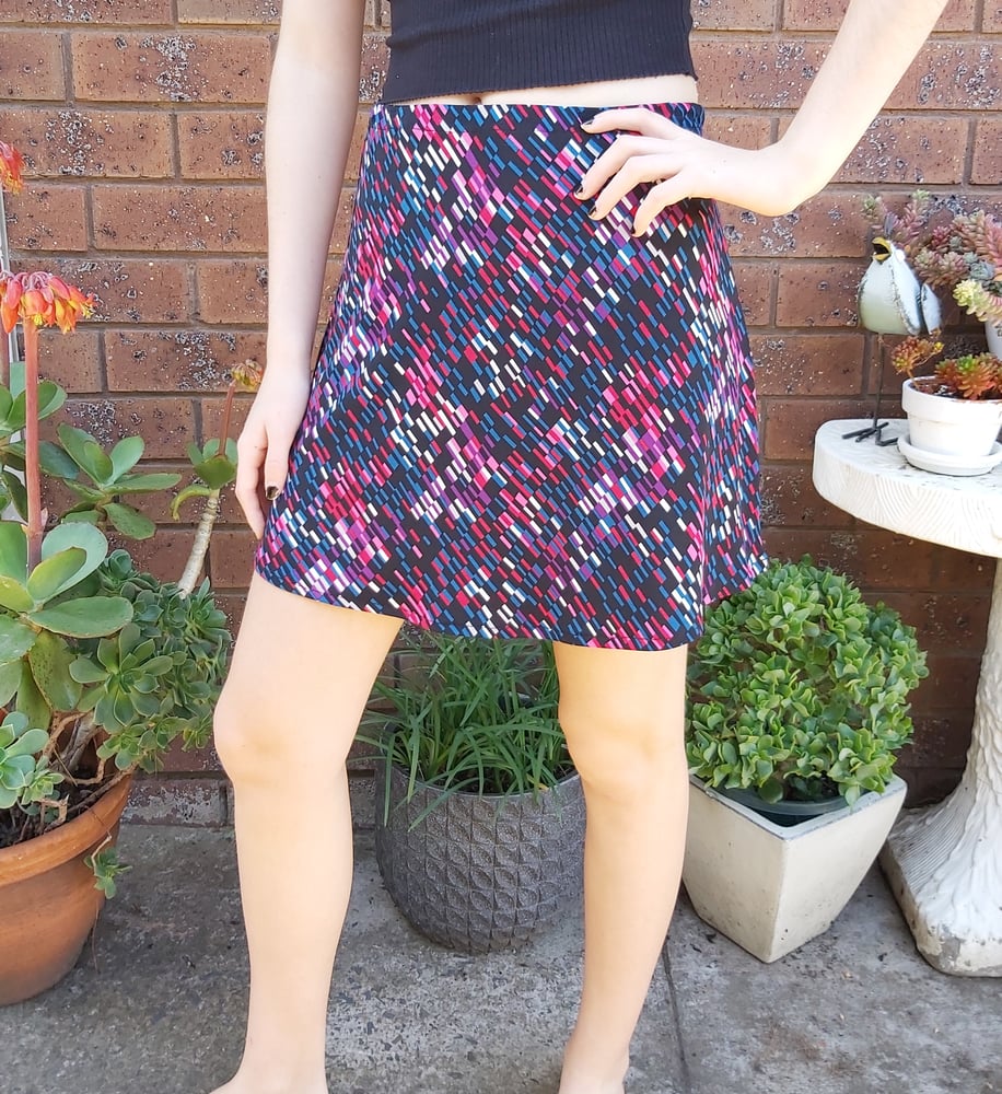 Image of Purple Static KAT skirt