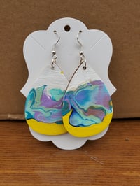 Image 2 of Yellow Divide Earrings