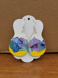 Image 3 of Yellow Divide Earrings
