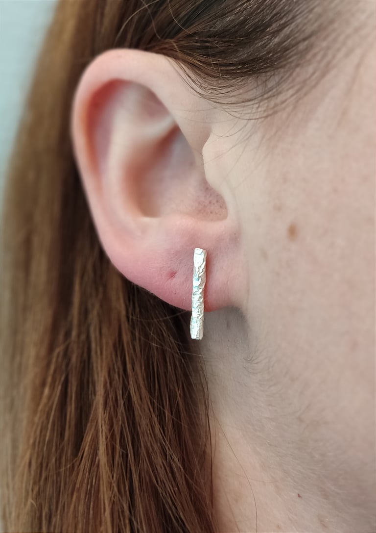 Silver Larger Branch Studs  Image 2