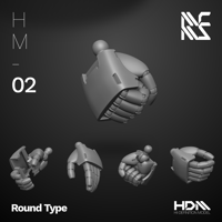 Image 1 of HDM Round Type Hands [HM-02]