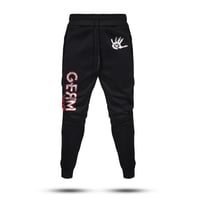 Black and White Red Germ Joggers