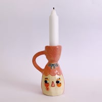 Image 3 of Candle Stick Holder - Pink Hair 