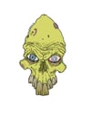 Toothy zombie sticker