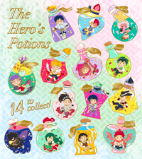 Image 1 of The Hero's Potions (BNHA Enamel Pin Collection)
