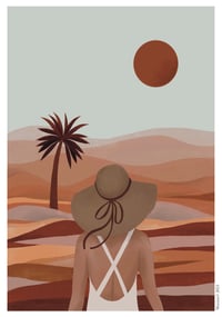 Image 3 of Affiche Coucher de soleil dans le desert