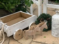 Image 4 of Wooden vintage  cart trolley white