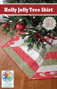 Image 1 of Holly Jolly Christmas Tree Skirt Pattern - Paper Pattern 