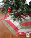 Holly Jolly Christmas Tree Skirt Pattern - Paper Pattern 