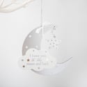 Moon and Star Hanging Plaque