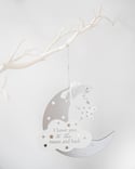 Moon and Star Hanging Plaque