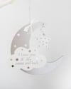 Moon and Star Hanging Plaque