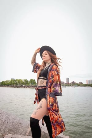 Image of "Elevation Temple" Remix v2 Kimono (Link in Description), w/ Ground Score