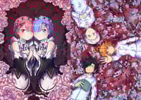 Image 1 of  Big fanart set (Re: zero/The promise neverland)