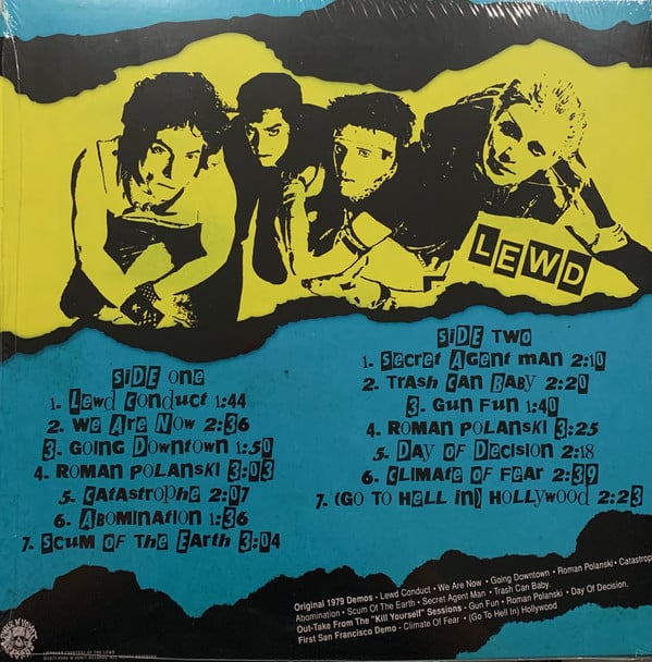 the LEWD - "Demo-nstrations" LP