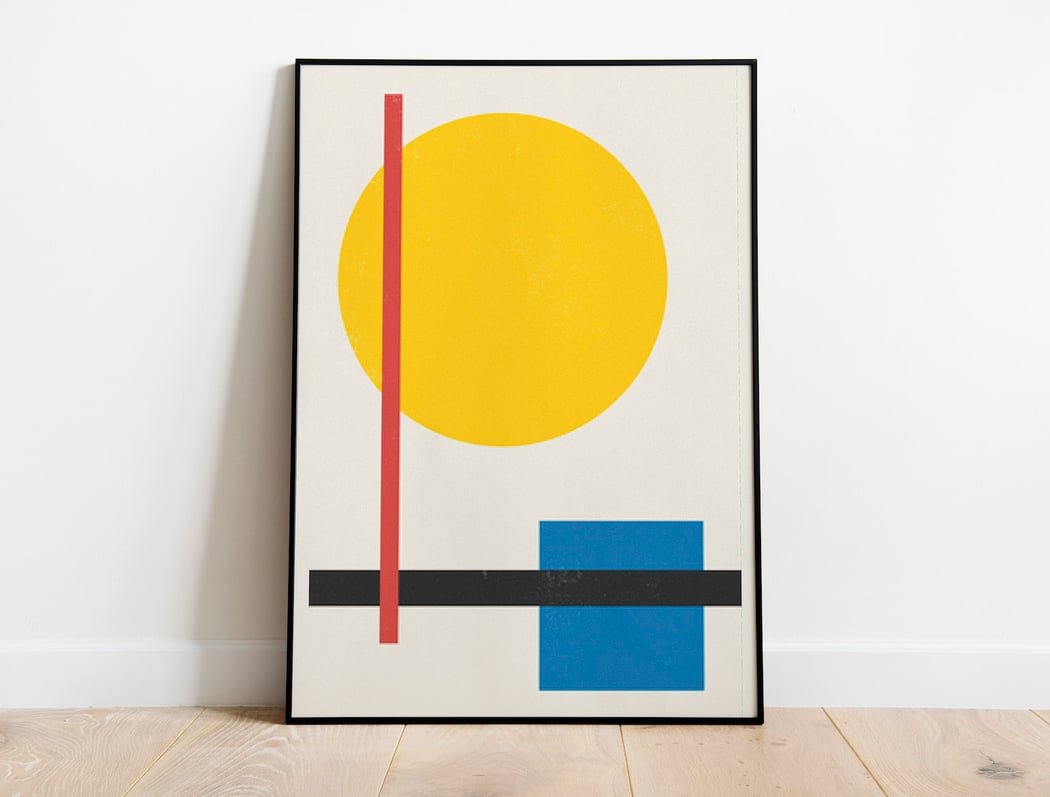 Modern Geometric Abstract Poster Print | Architeg Prints