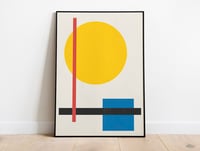 Image 1 of Modern Geometric Abstract Poster Print