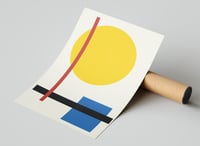 Image 2 of Modern Geometric Abstract Poster Print
