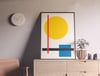 Modern Geometric Abstract Poster Print